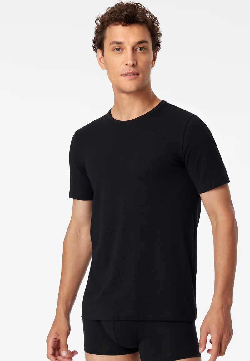 T-Shirt 2er-Pack Schwarz - 95/5