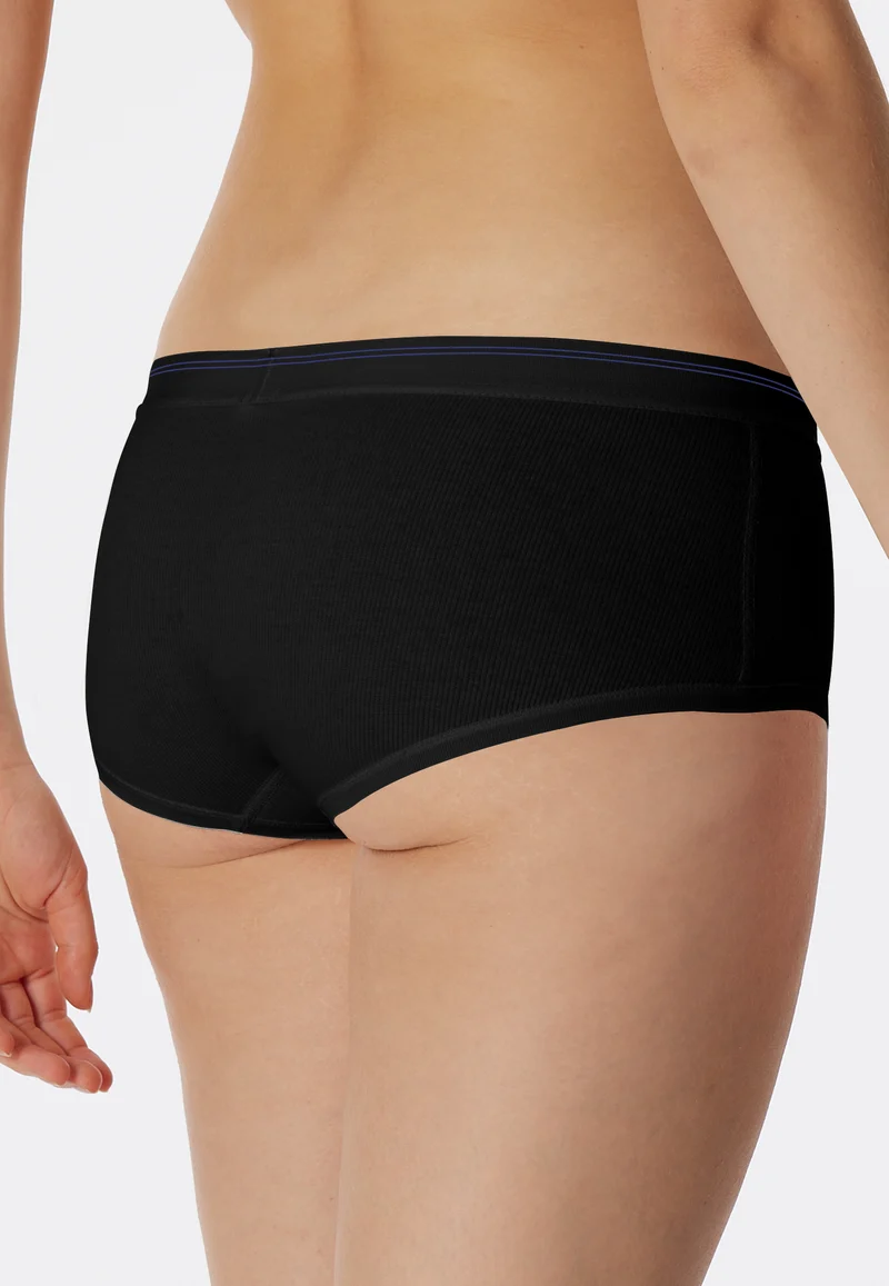 Panty Doppelripp Schwarz - Revival Greta