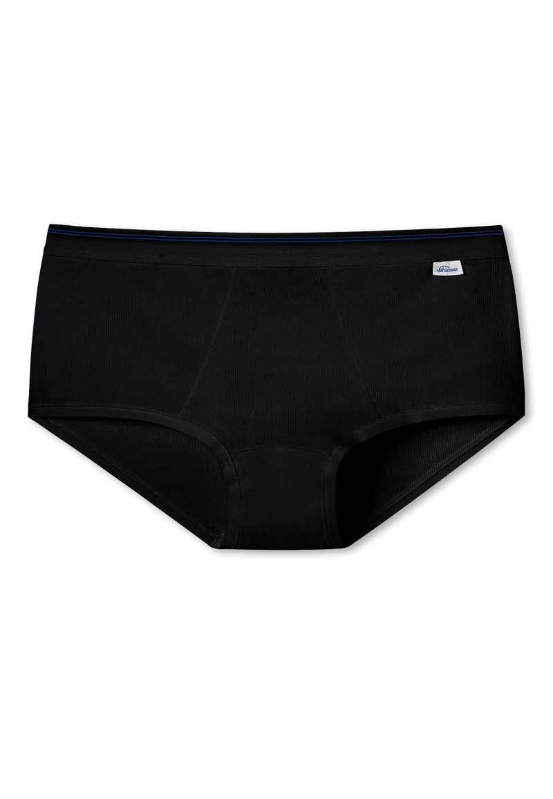 Panty Doppelripp Schwarz - Revival Greta