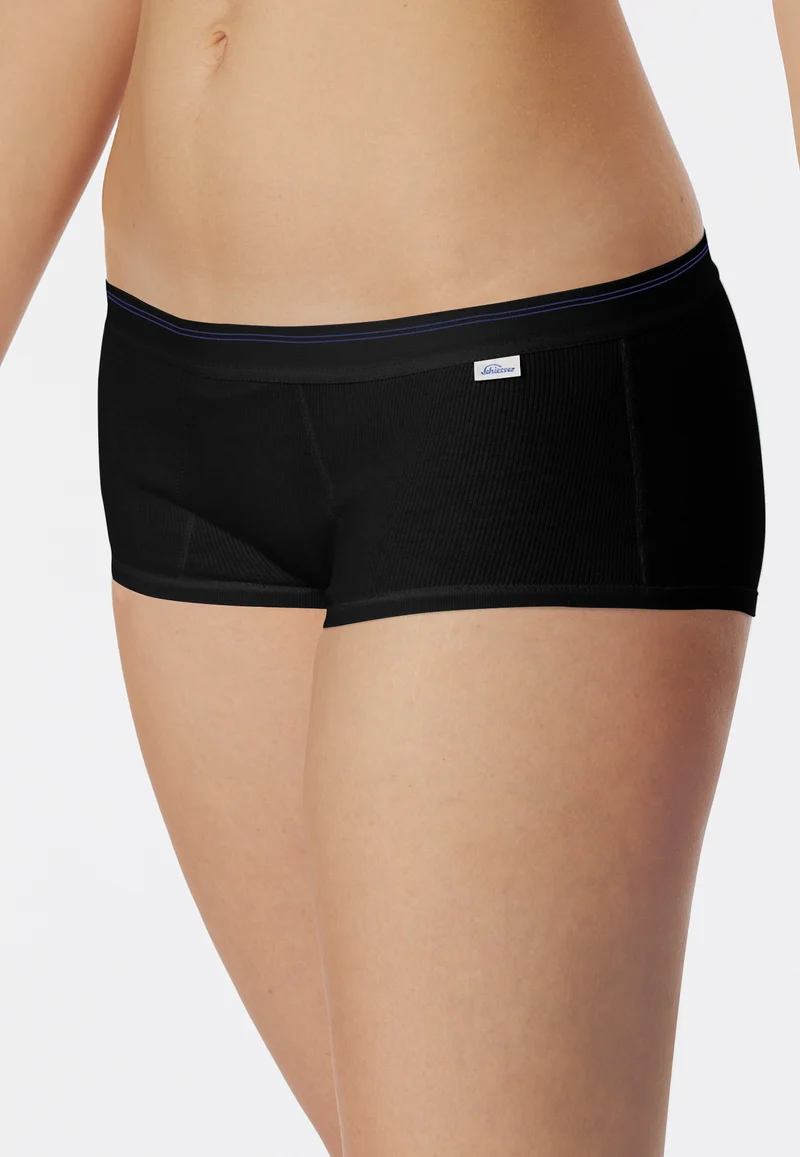 Panty Doppelripp Schwarz - Revival Greta