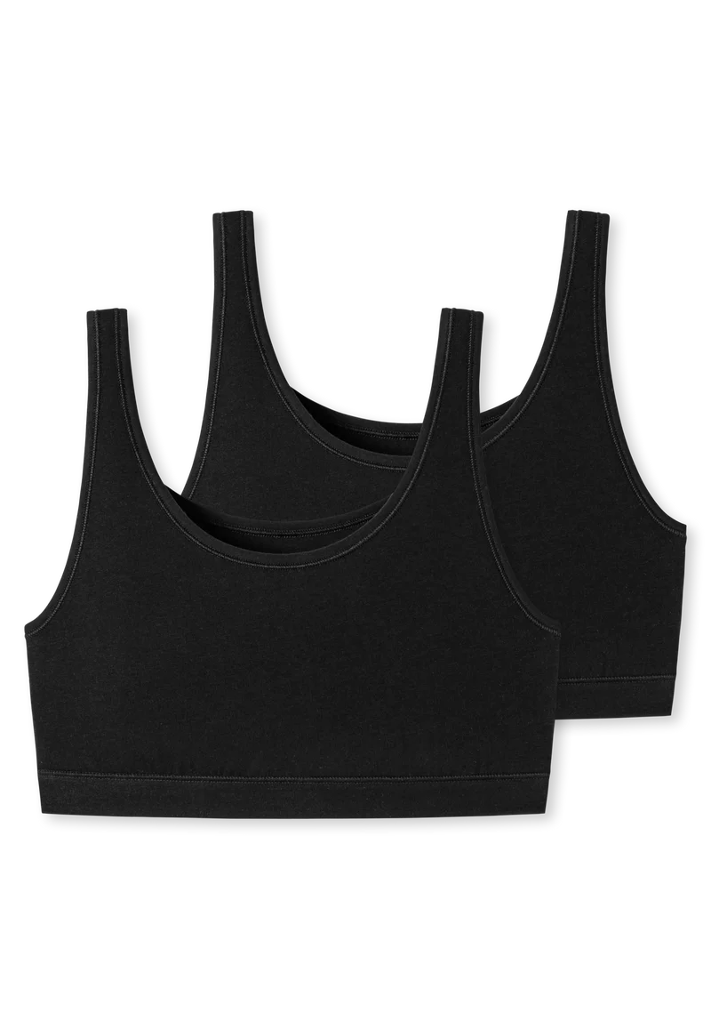 Bustier 2er-Pack Schwarz - 95/5