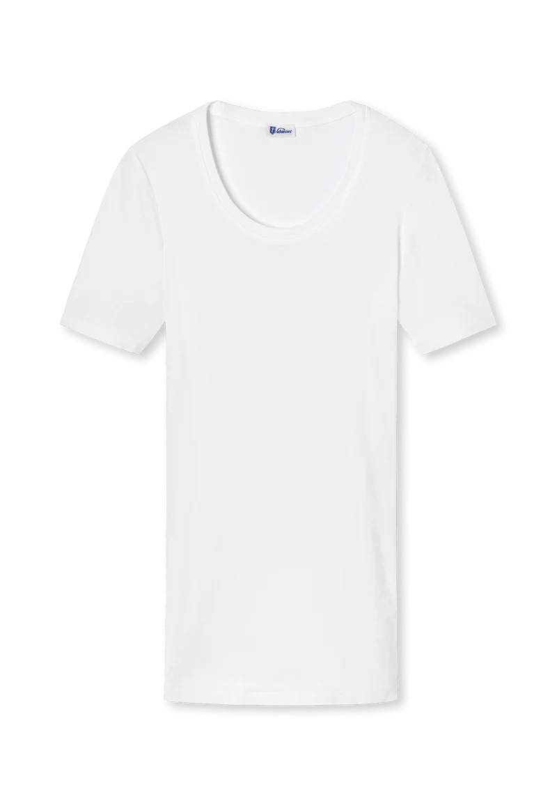 T-Shirt Feinripp Weiss - Revival Berta