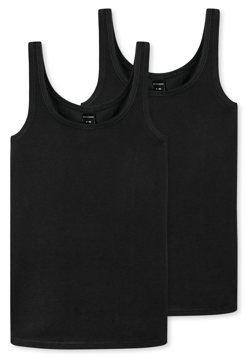 Unterhemd 2er-Pack Schwarz - 95/5