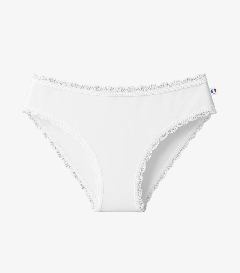Culotte Femme Dentelle Blanc - Intemporelle