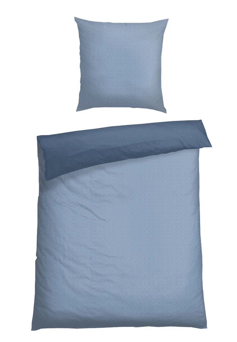 Bettwäscheset 2-teilig Blau - SCHIESSER Home