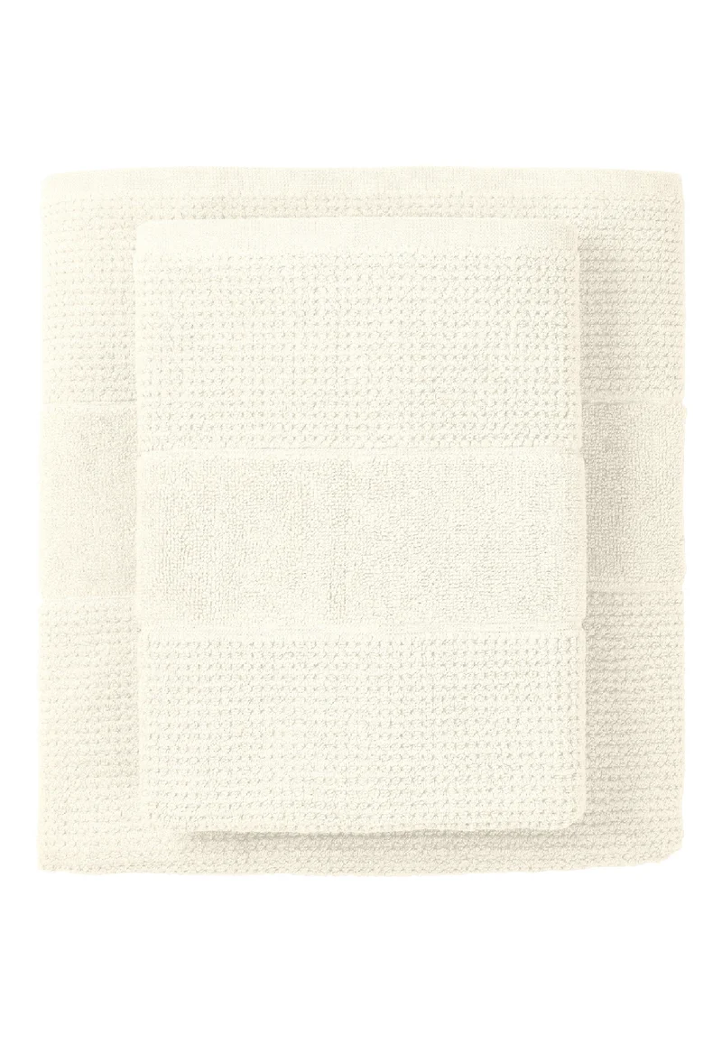 Duschtuch 2er-Pack 70x140 cm Off White - SCHIESSER Home
