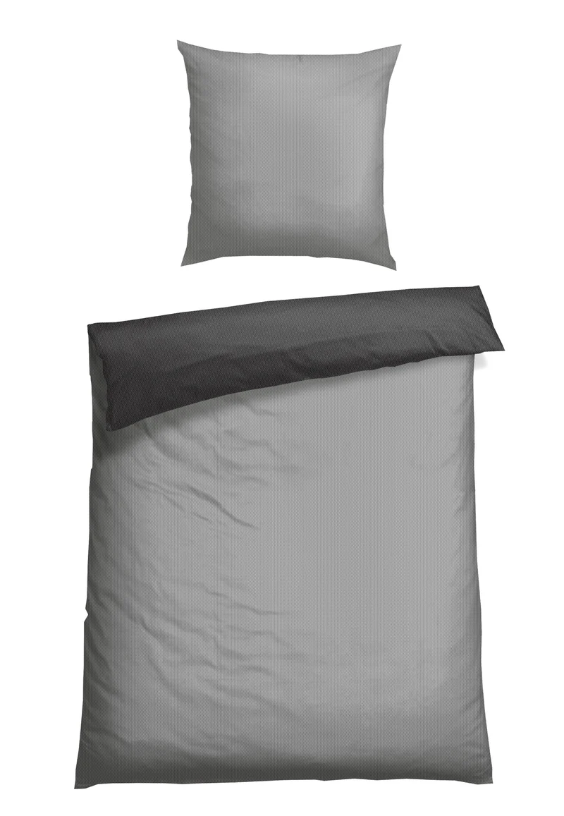Bettwäscheset 2-teilig Grau - SCHIESSER Home