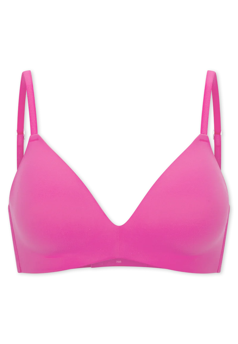 BH ohne Bügel mit gepolsterten Cups Pink - Invisible Soft
