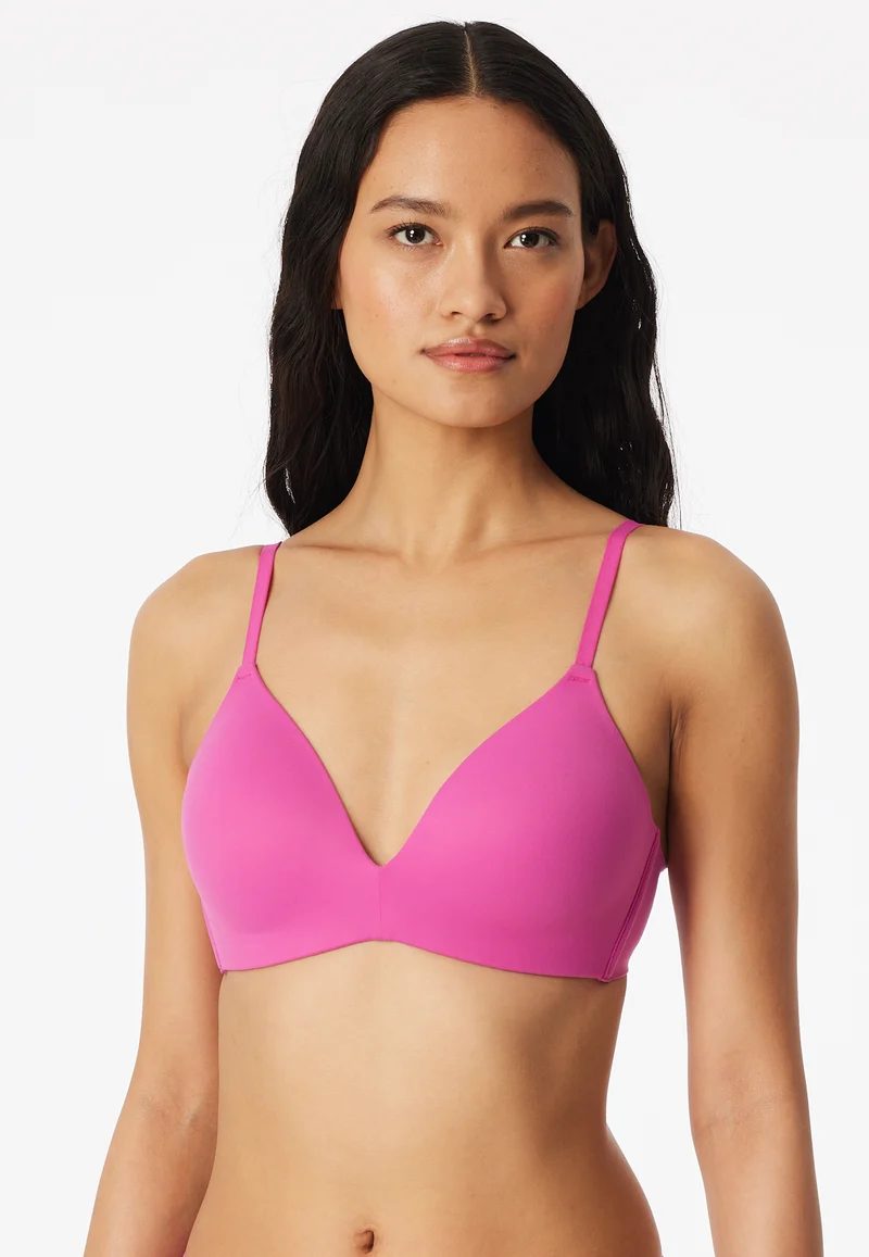 BH ohne Bügel mit gepolsterten Cups Pink - Invisible Soft