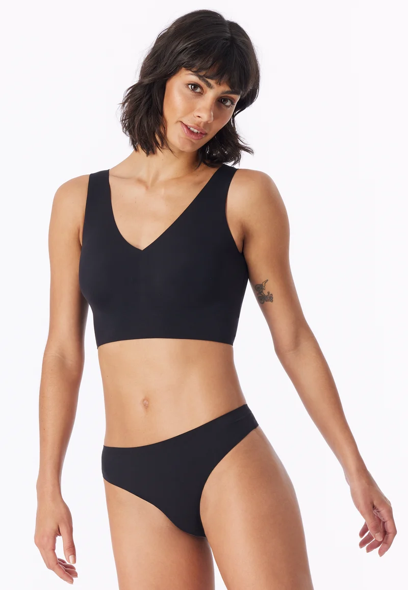 String Seamless Schwarz - Invisible Soft