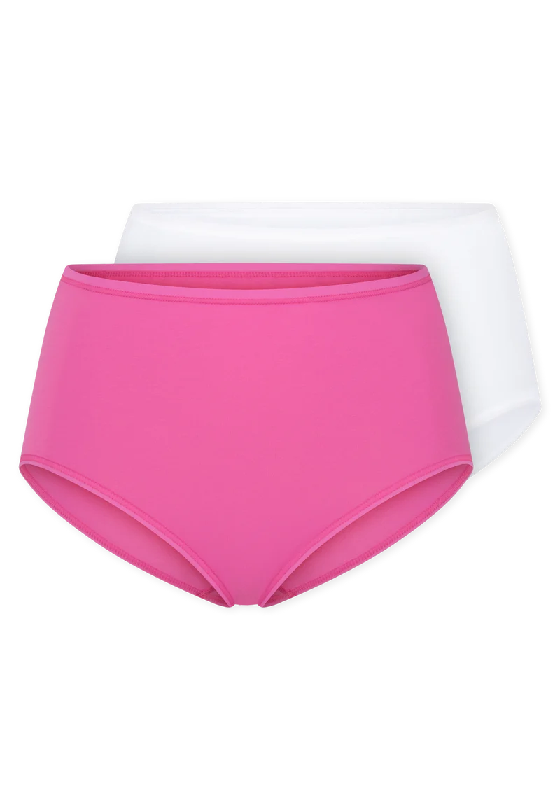 Midi Slip 2er-Pack Pink/Weiss - 95/5