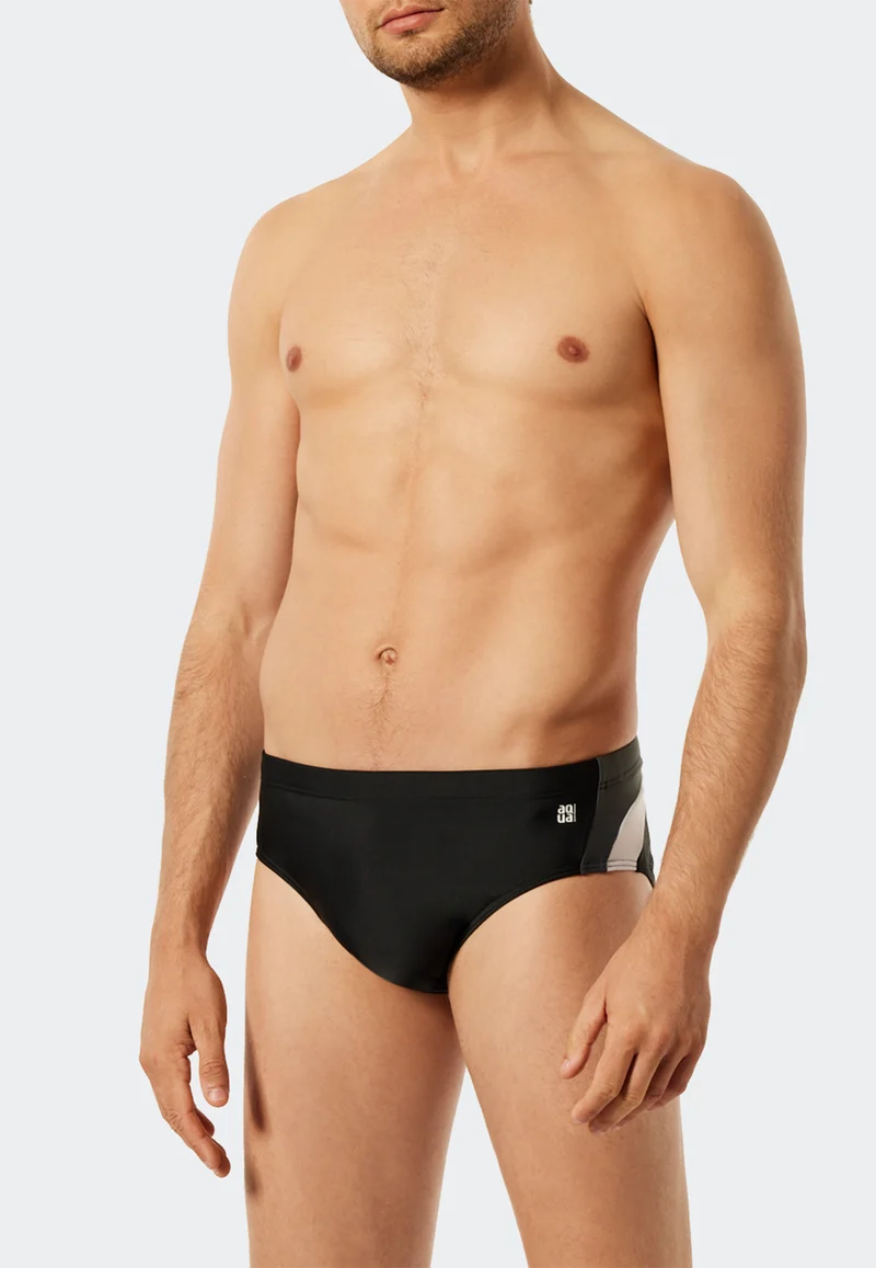 Badehose Schwarz gemustert - Nautical Active