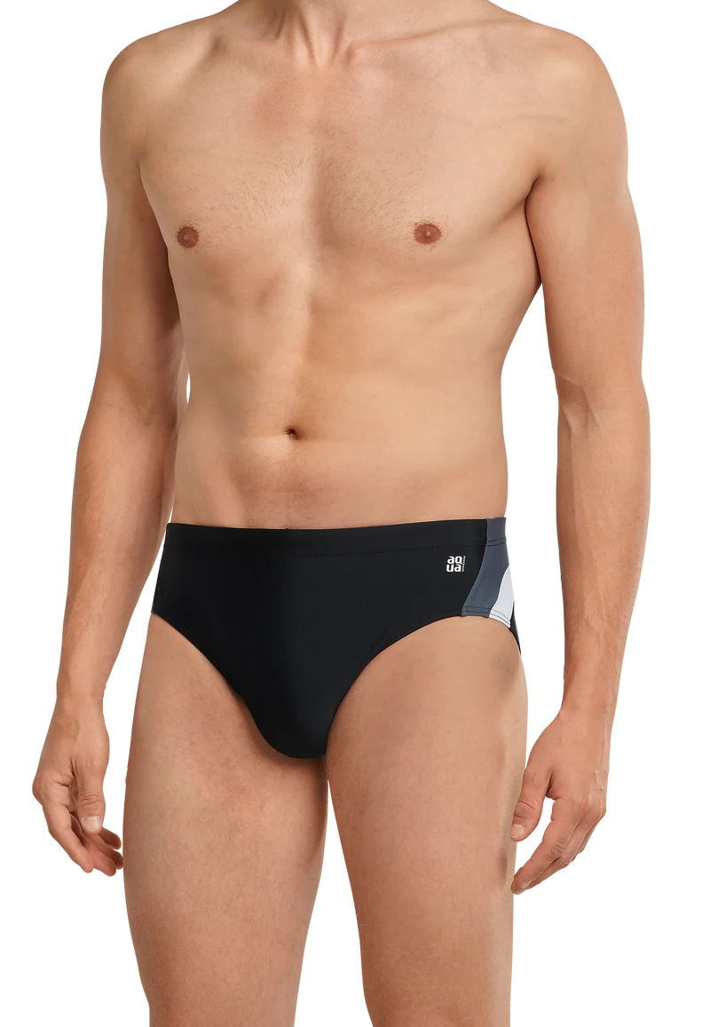 Badehose Schwarz gemustert - Nautical Active