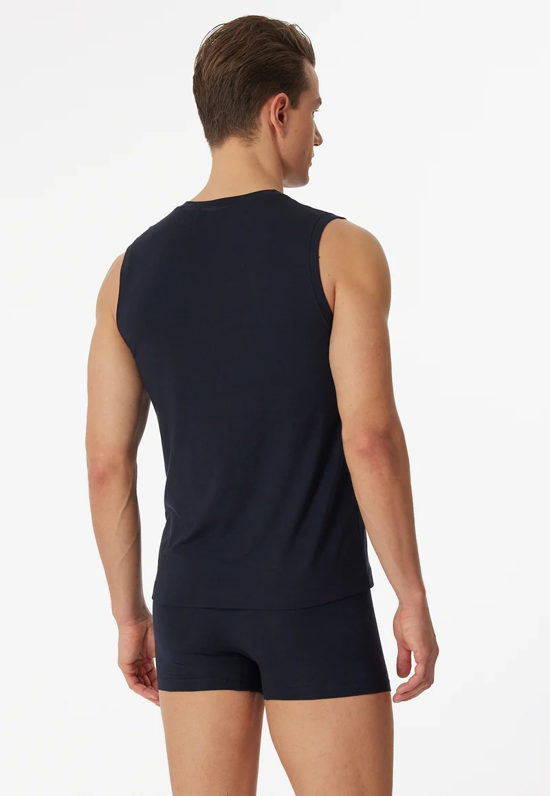 Shirt ärmellos Dunkelblau - Long Life Soft