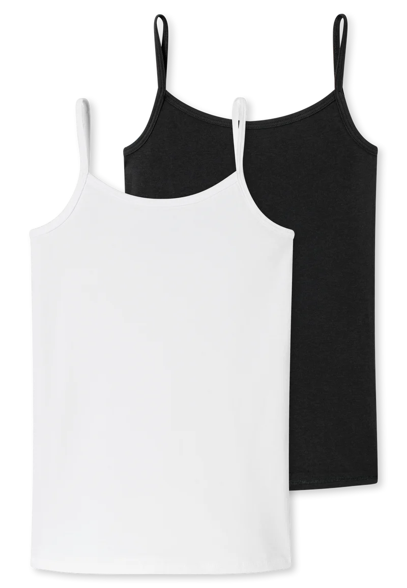 Unterhemd 2er-Pack Schwarz/Weiss - 95/5