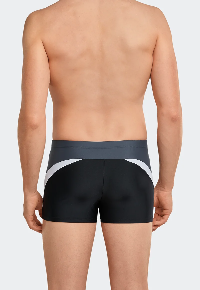 Badehose Schwarz gemustert - Nautical Active
