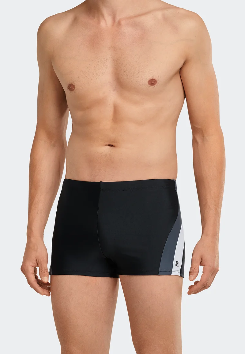 Badehose Schwarz gemustert - Nautical Active