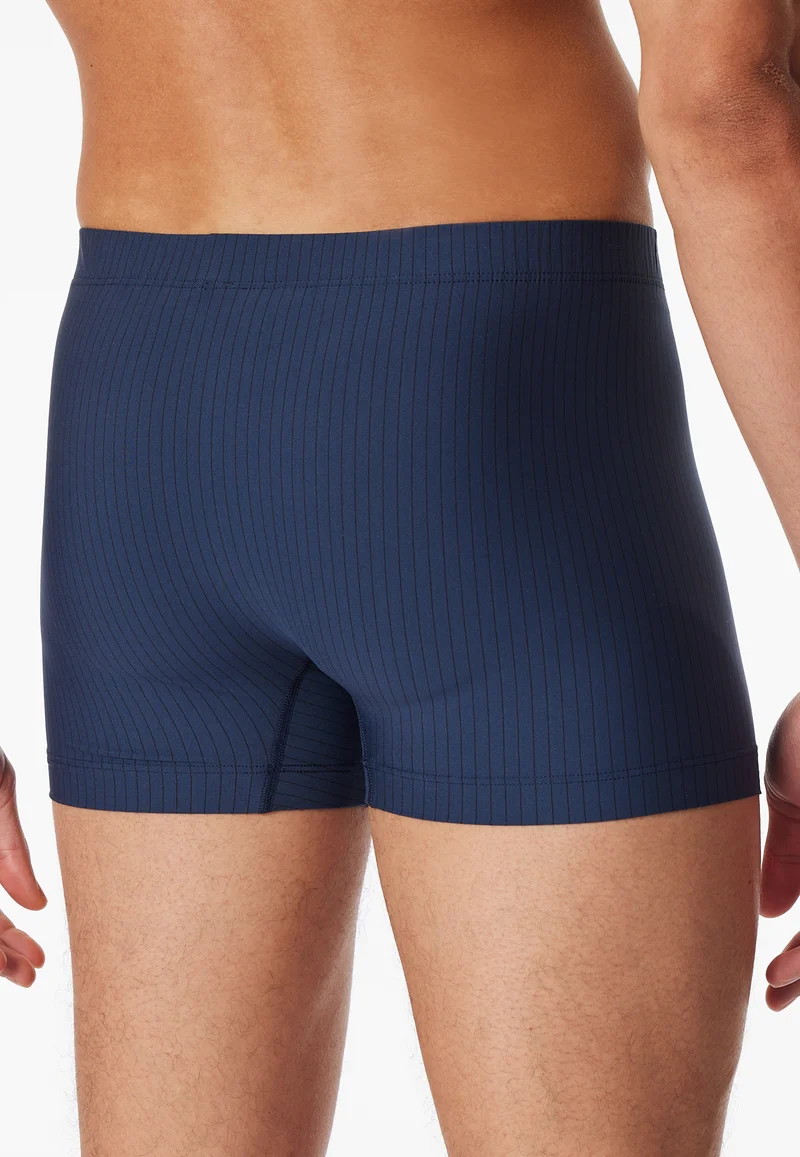 Enge Boxershorts Dunkelblau gestreift - Pure Micro