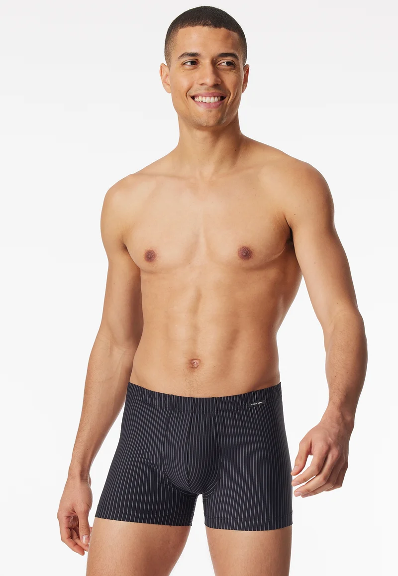 Enge Boxershorts Schwarz gestreift - Pure Micro