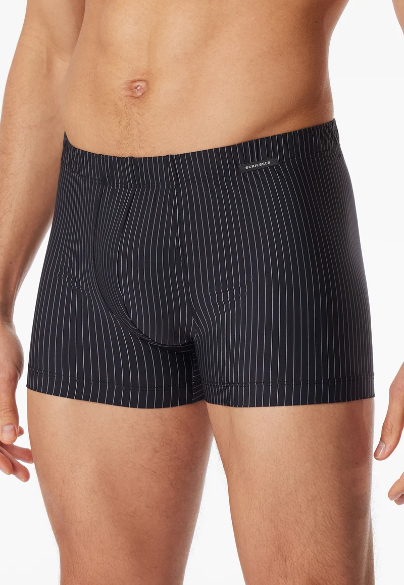 Enge Boxershorts Schwarz gestreift - Pure Micro