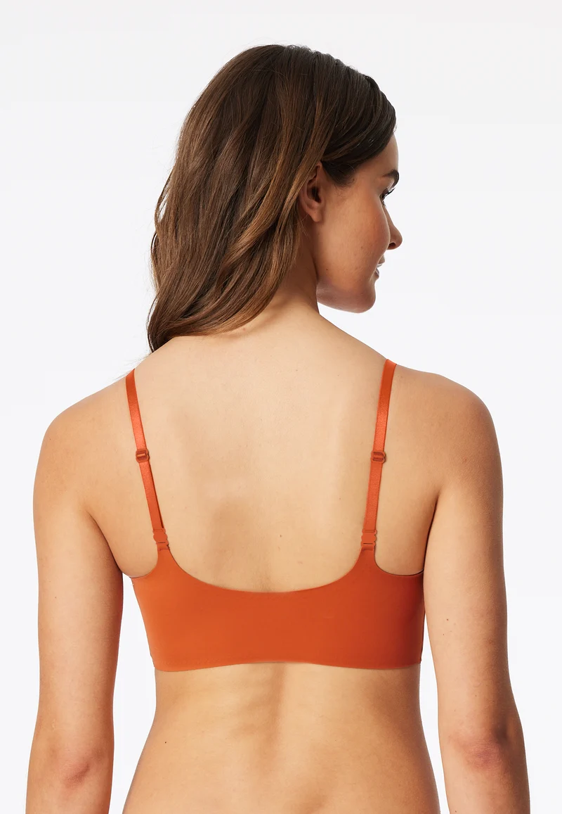 Bustier mit herausnehmbaren Pads Orange - invisible Soft