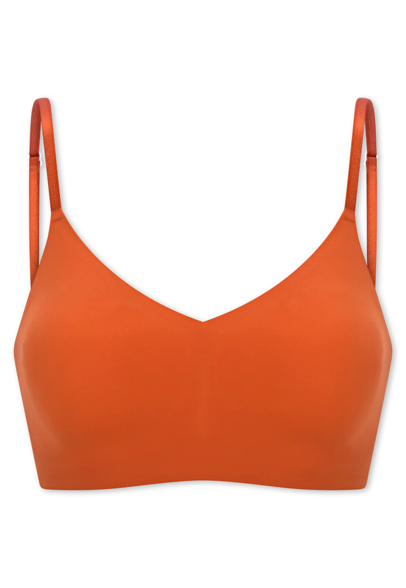 Bustier mit herausnehmbaren Pads Orange - invisible Soft