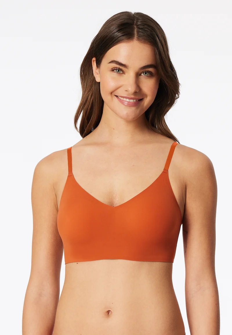 Bustier mit herausnehmbaren Pads Orange - invisible Soft