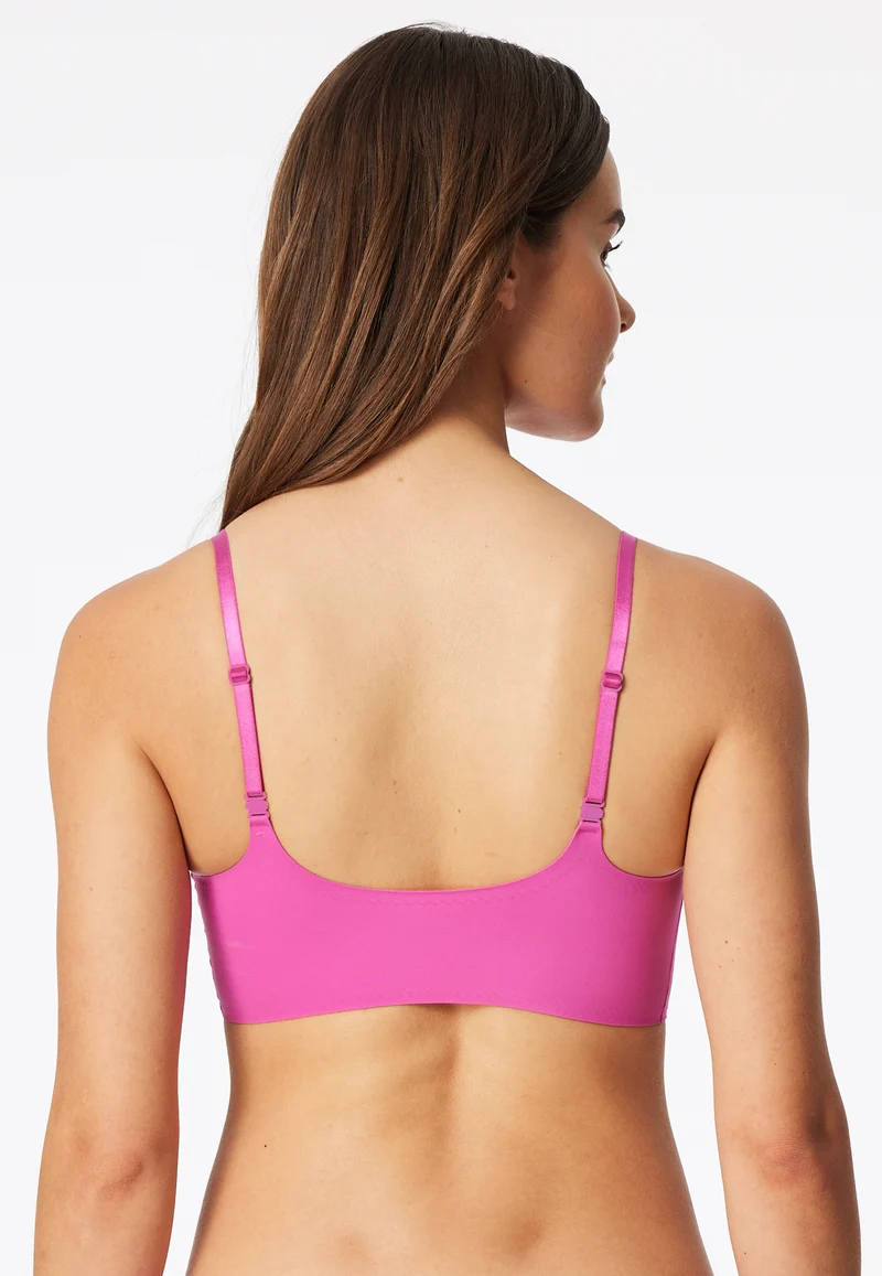 Bustier mit herausnehmbaren Pads Pink - invisible Soft