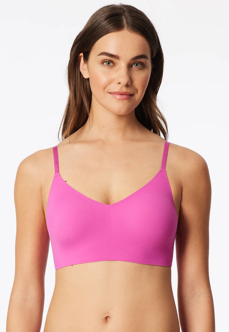 Bustier mit herausnehmbaren Pads Pink - invisible Soft