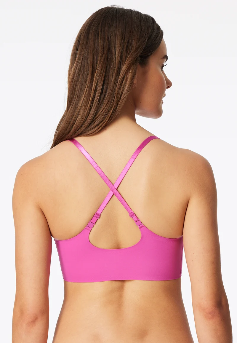 Bustier mit herausnehmbaren Pads Pink - invisible Soft