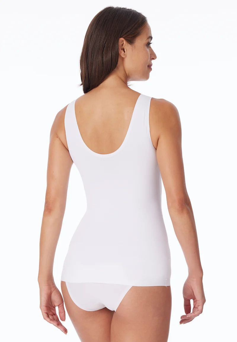 BH-Top Seamless mit herausnehmbaren Pads Weiss - Invisible Soft