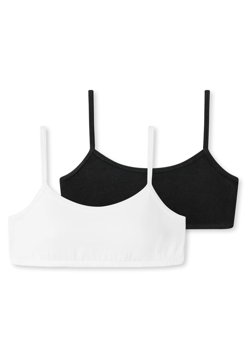 Bustier 2er-Pack Schwarz/Weiss - 95/5