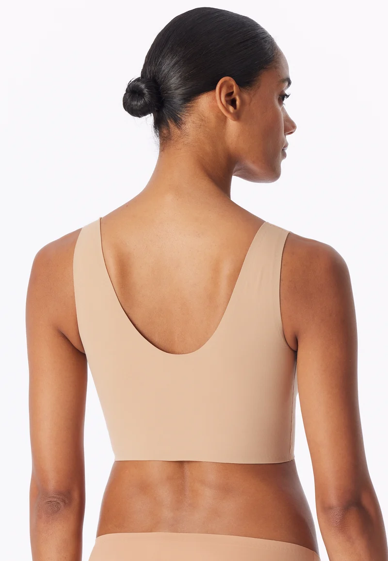 Bustier Seamless mit herausnehmbaren Pads Beige - Invisble Soft