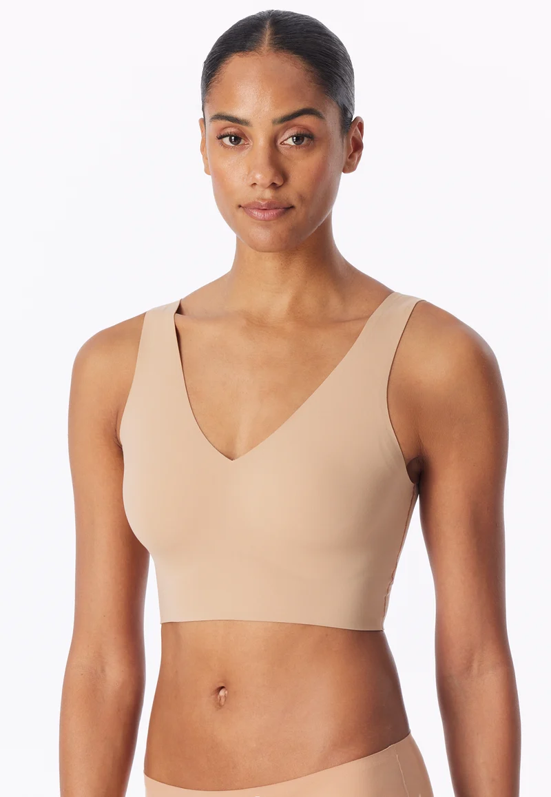 Bustier Seamless mit herausnehmbaren Pads Beige - Invisble Soft