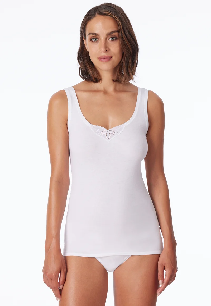 Unterhemd Feinripp 2er-Pack Weiss - Cotton Essentials