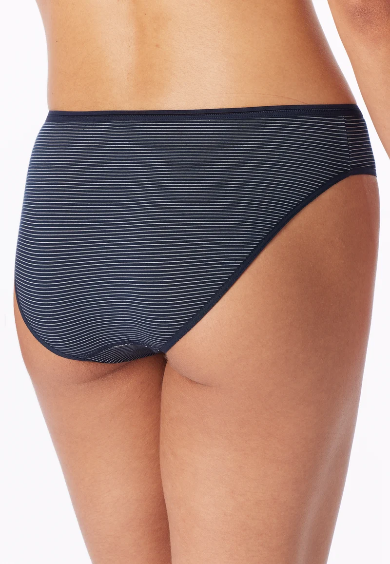 Slip 2er-Pack Dunkelblau gestreift - Modal Essentials