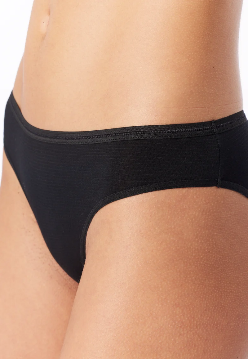 Slip 2er-Pack Schwarz gestreift - Modal Essentials