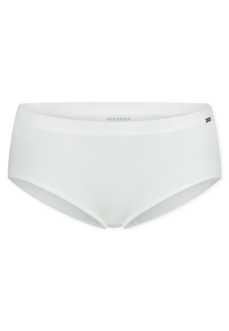 Hipster Slip Feinripp Weiss - Naturschönheit