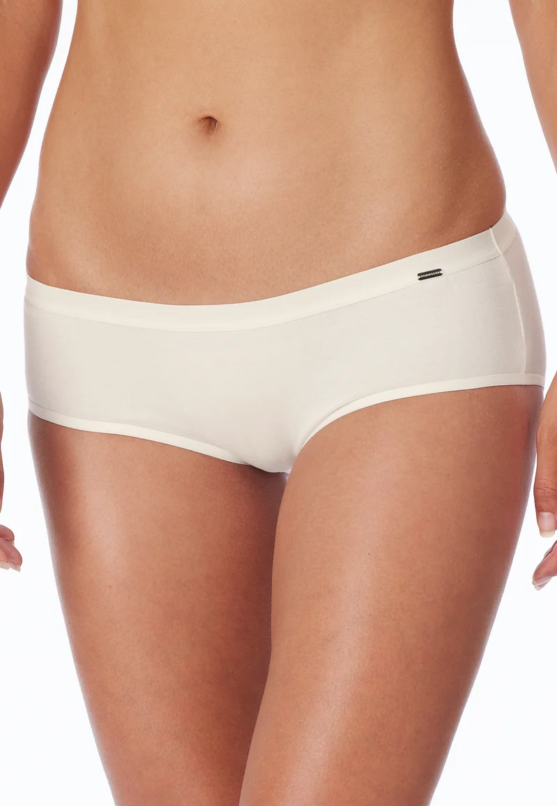 Hipster Slip Feinripp Weiss - Naturschönheit