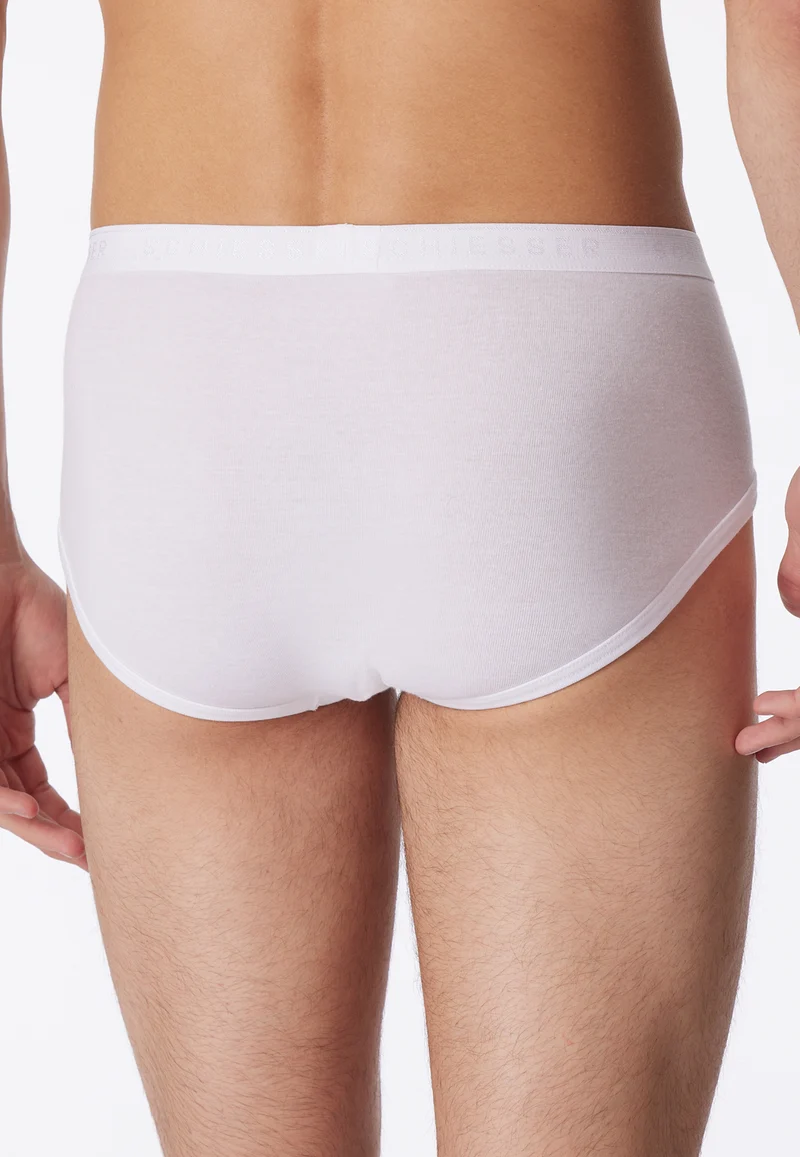 Slip Feinripp mit Eingriff 2er-Pack Weiss - Original Feinripp