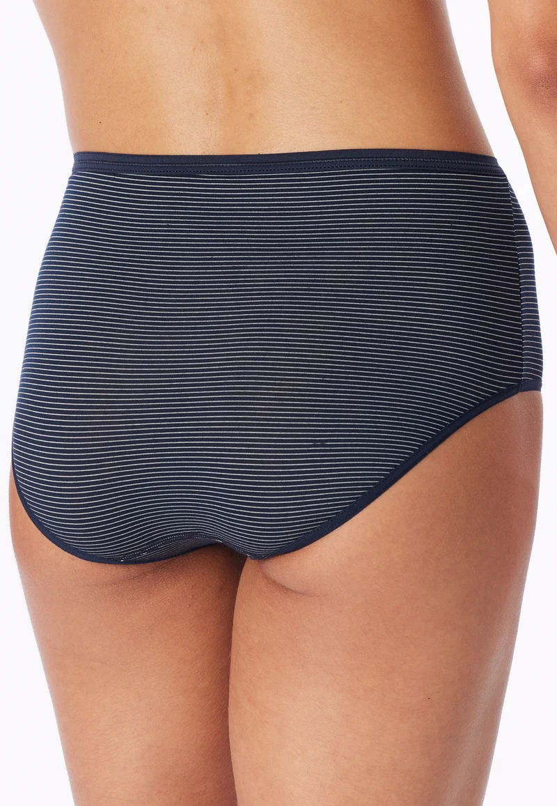 Midi Slip 2er-Pack Dunkelblau gestreift - Modal Essentials