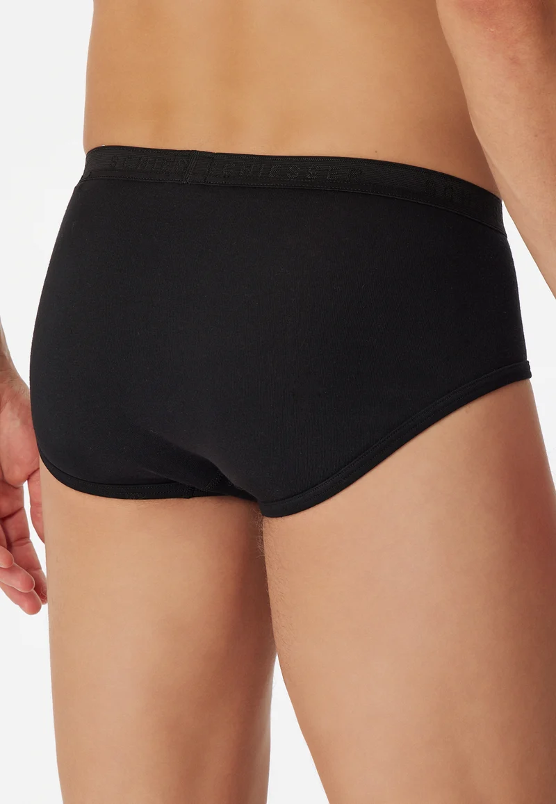 Slip Feinripp mit Eingriff 2er-Pack Schwarz - Original Feinripp
