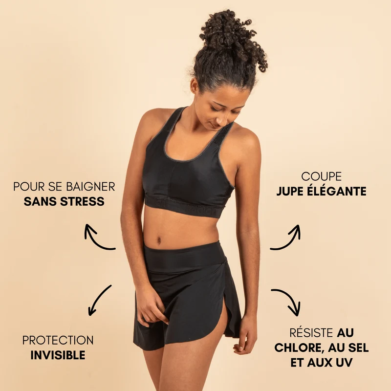 Jupe de bain menstruelle ados Maude