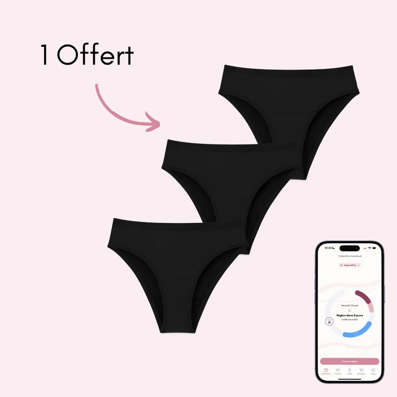 Maillot de bain menstruel ados Nora Sans Coutures