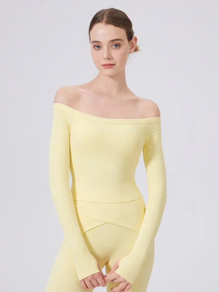 NuMotion Core NakedFeel Off-Shoulder Sculpt Top