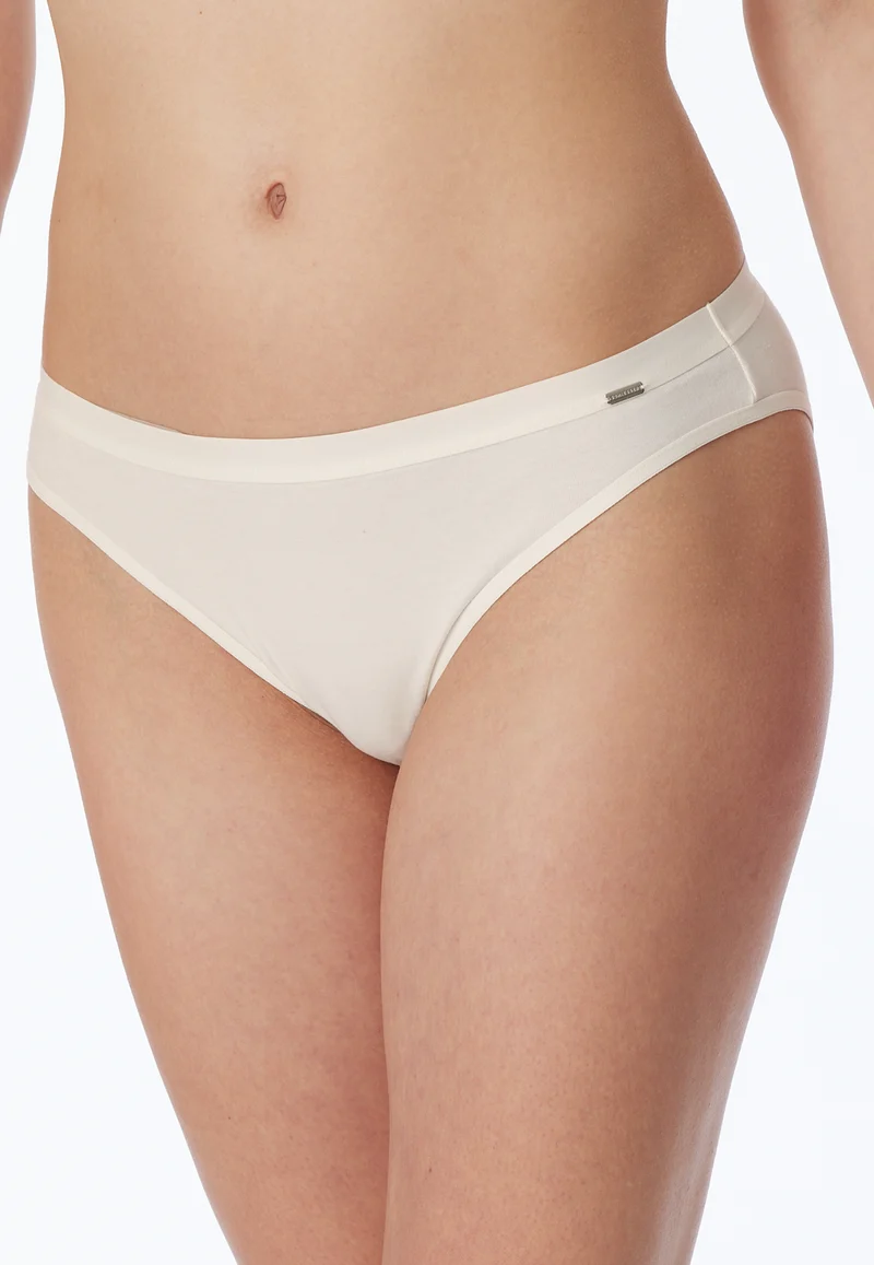 Slip Feinripp Off White - Naturschönheit
