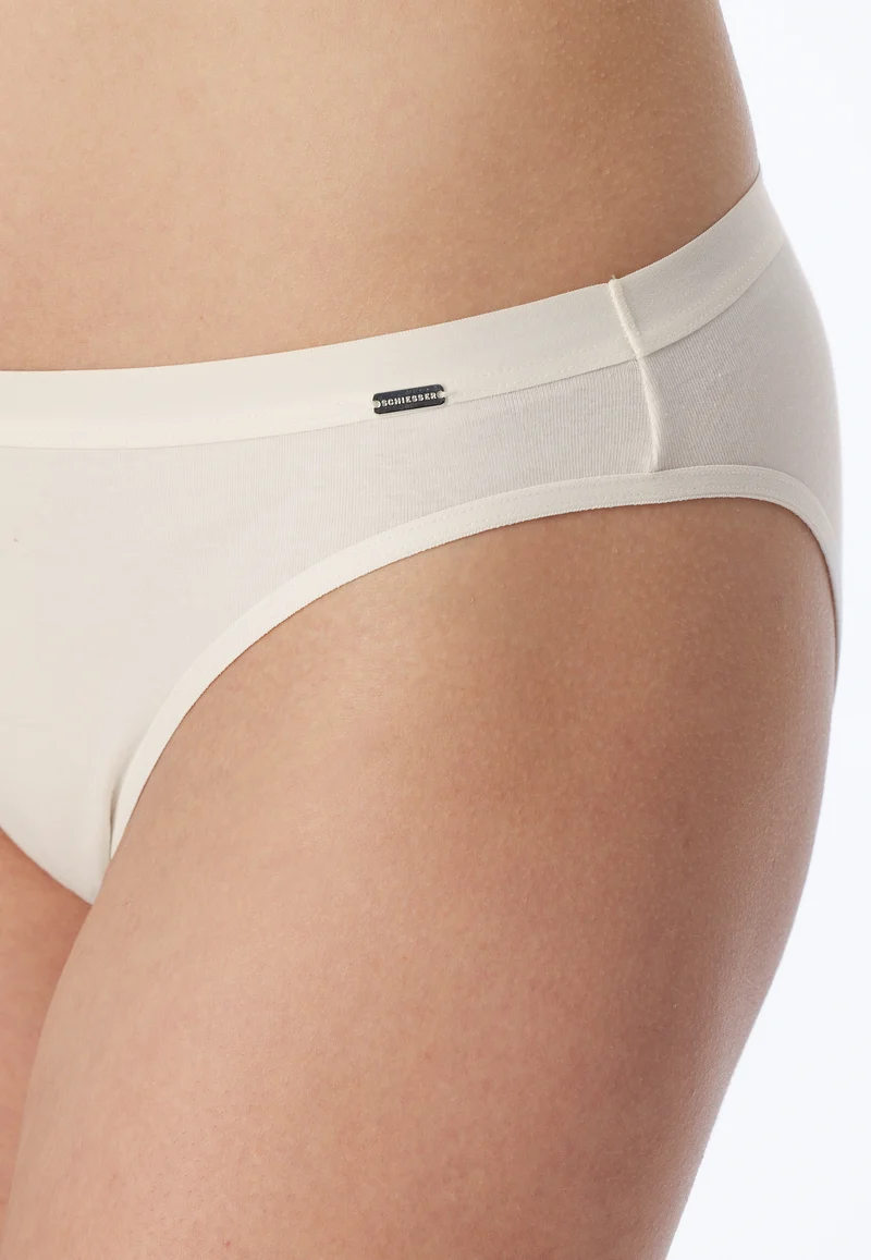 Slip Feinripp Off White - Naturschönheit