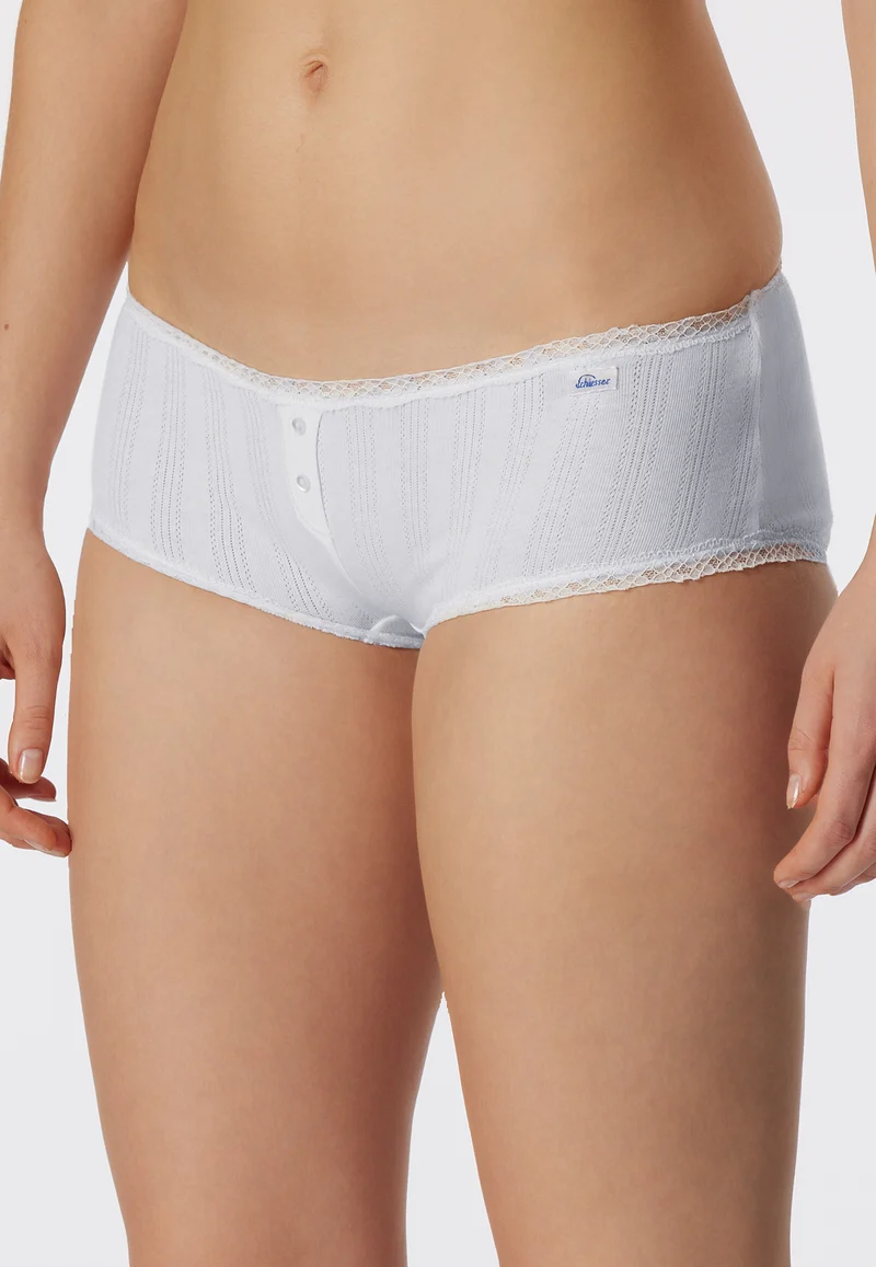 Panty Feinripp Weiss - Revival Agathe