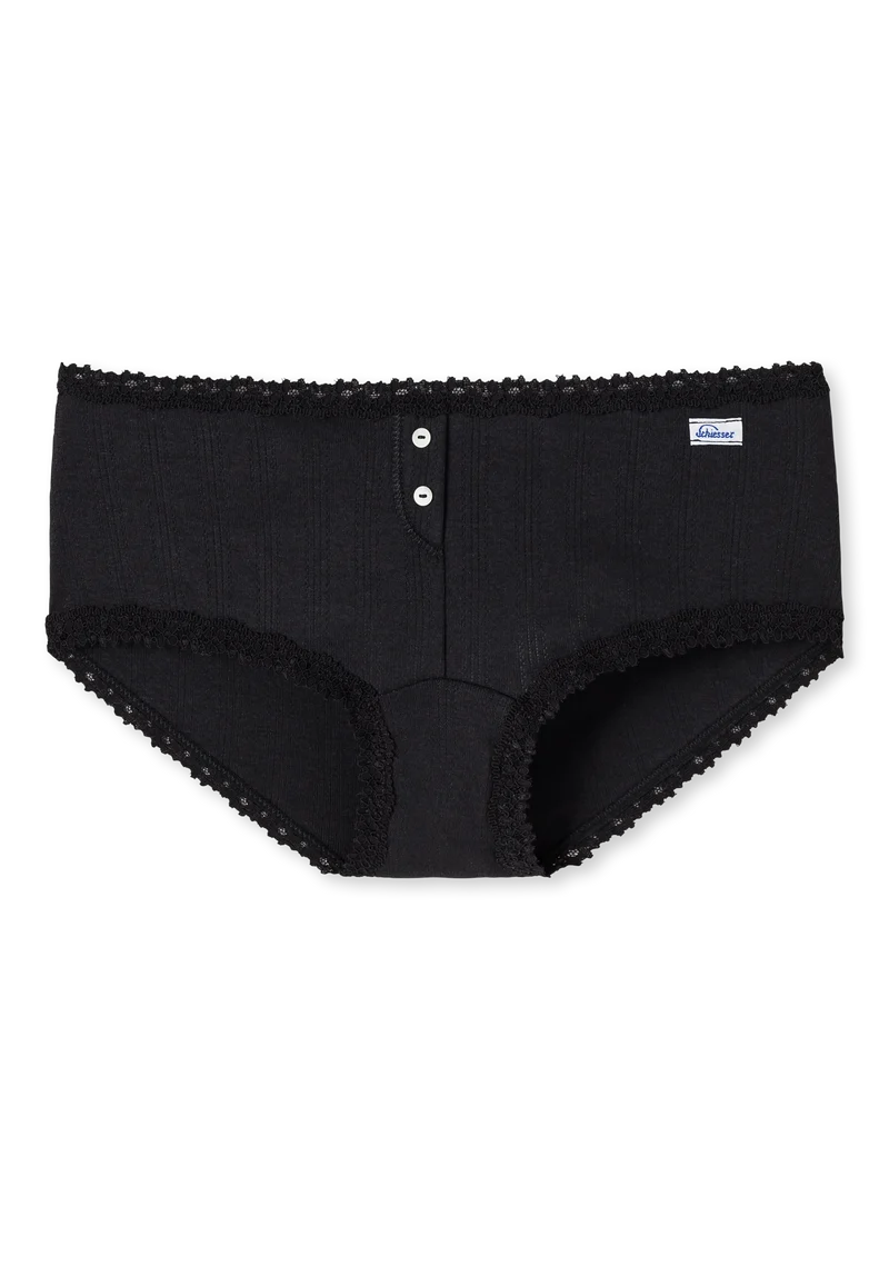 Panty Feinripp Schwarz - Revival Agathe