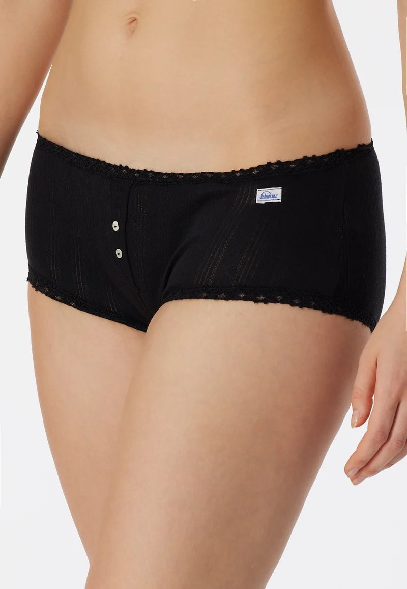 Panty Feinripp Schwarz - Revival Agathe
